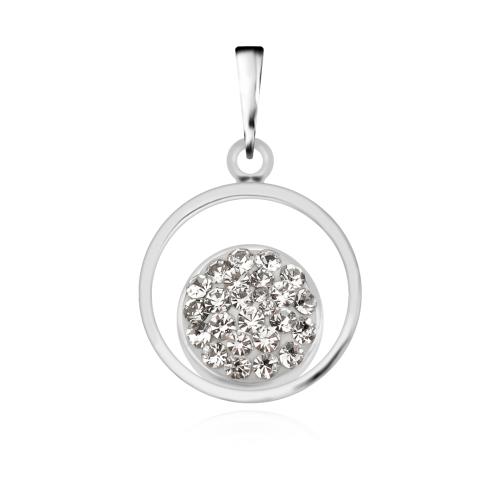 Сребърен медальон с кристали от Sw® SM115