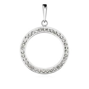 Сребърен медальон с кристали от Sw® SM128 Crystal