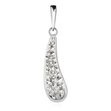 Сребърен комплект обеци и медальон с кристали от Sw® SKM154 Crystal
