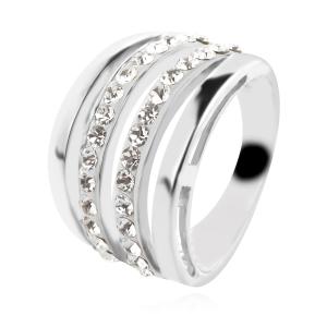 Сребърен пръстен с кристали от Sw®  SP690 Crystal