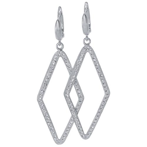 Сребърни обеци Indiana с кристали от Sw® Crystal