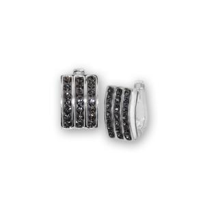 Сребърни обеци Monroe с кристали от Sw® Steel