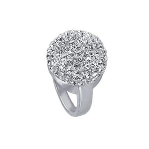 Сребърен пръстен с кристали от Sw® SP602 Crystal
