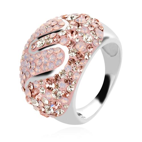 Сребърен пръстен с кристали от Sw® SP685 Marilyn