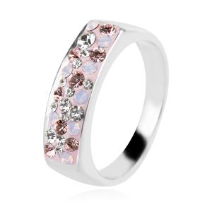 Сребърен пръстен с кристали от Sw® SP638 Marylin