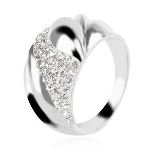 Сребърен пръстен с кристали от Sw® Crystal