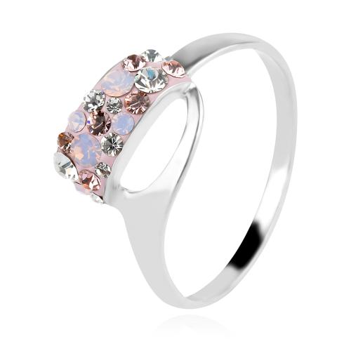 Сребърен пръстен с кристали от Sw® SP702 Marilyn