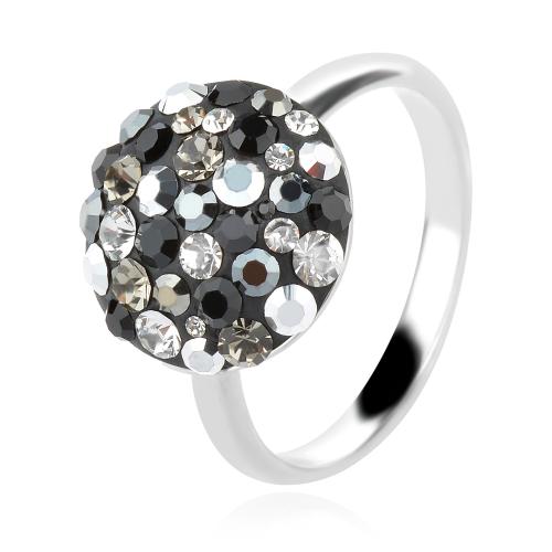 Сребърен пръстен с кристали от Sw®  SP717 Late Night